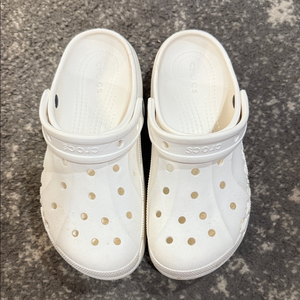 CROCS Classic White Clog Sandals - Picture 2 of 2